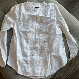 J.Crew Pleated Ruffle Blouse M